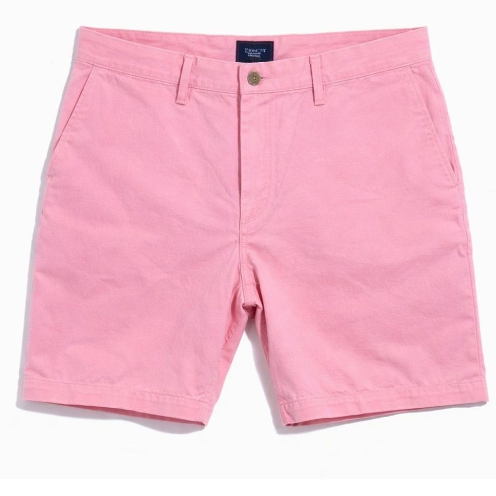 Gap‎ Khakis Lived-In Short Pink Chino Cotton Twill 34 Mens Womens Unisex Summer